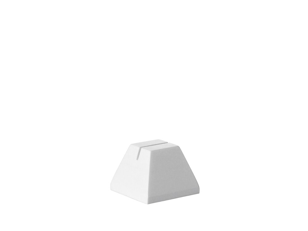 Tag holder 4x4x3 cm Solid Surface White