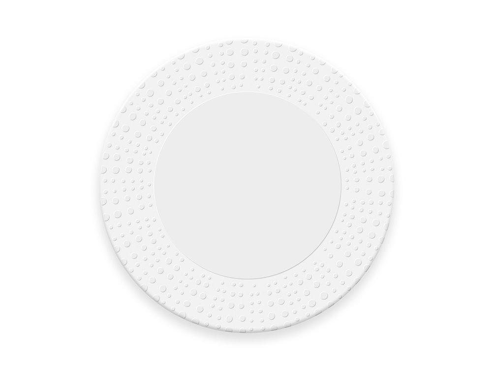 Assiette Perles 32 cm Bassin 20 cm Relief